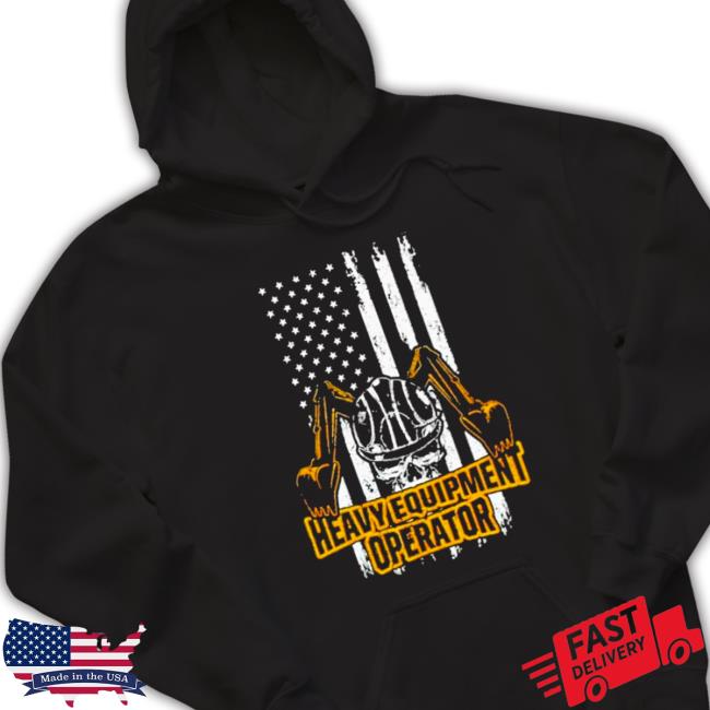 Heavy equipment operator US Flag Long Sleeve Tee Heavy equipment operator US Flag Long Sleeve Tee