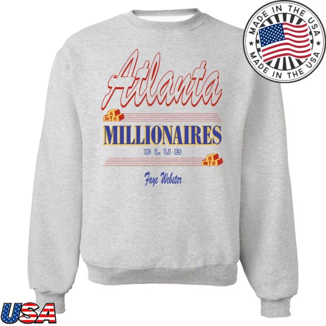 Official Faye Webster Merch Faye Webster Atlanta Millionaires Club Sweatshirts FayeWebster