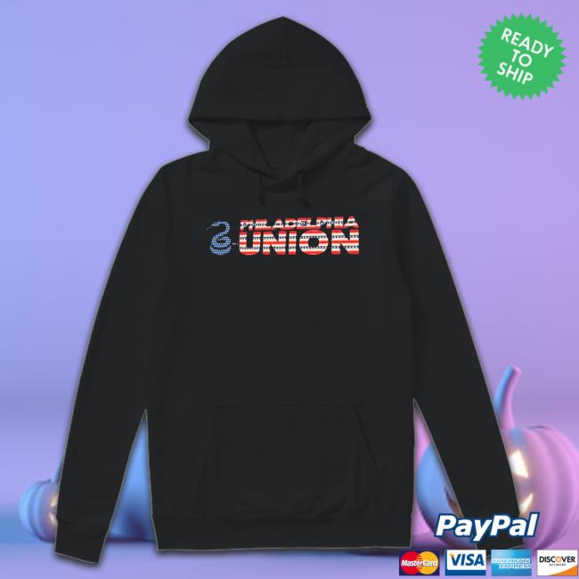 Men’s Philadelphia Union Navy Patriotic Wordmark Hooded Sweatshirt Men’s Philadelphia Union Navy Patriotic Wordmark Sweatshirt