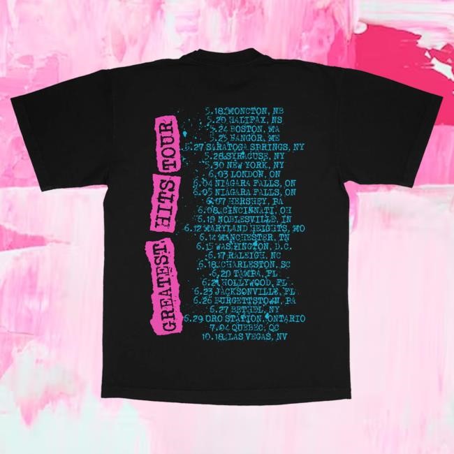Official Avril Lavigne Merch Store Avril Lavigne Greatest Hits Tour 2025 Dateback Shirt
