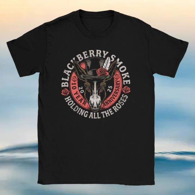 Blackberry Smoke Hatr 10 Year Anniversary New Shirt Black