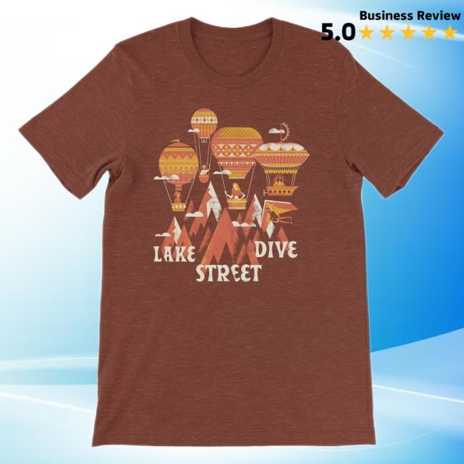 Apparel | Official Lake Street Dive Store Hot Air Balloon Shirt Lake Street Dive