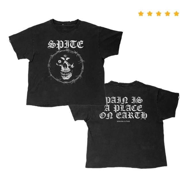 Barbed Skull Tee Spite Cult Merch