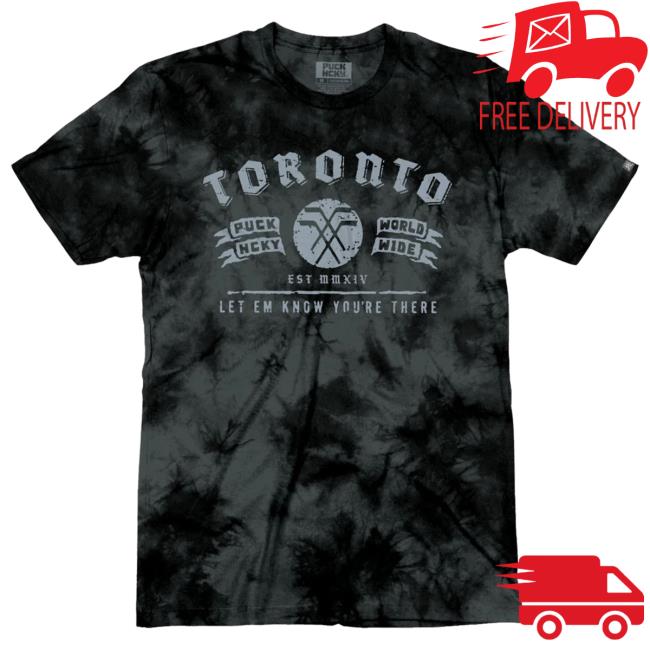Puck Hcky 'Toronto' Hockey Tie-Dye Shirt