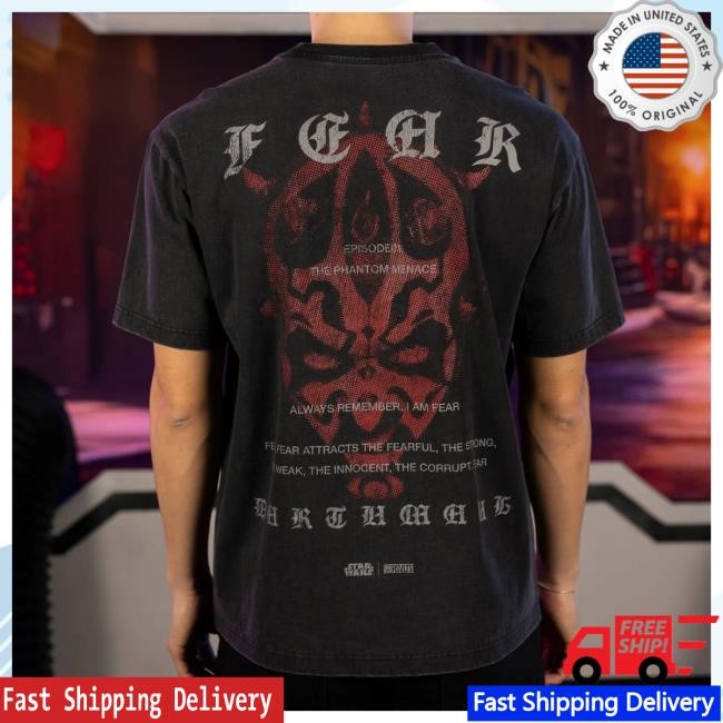RSVLTS Star Wars Fear Shirt Galactic Graphic Street Drop