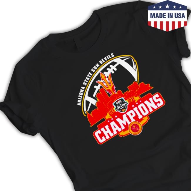 Official Arizona State Sun Devils Logo Dukes Bowl City 2022 Champions Tee Shirts