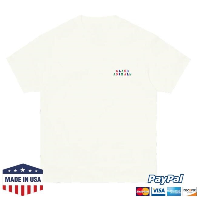 Official Glass Animals Merch Store Shop Glass Animals White Zaba Peanut Butter Vibes T-Shirt GlassAnimals