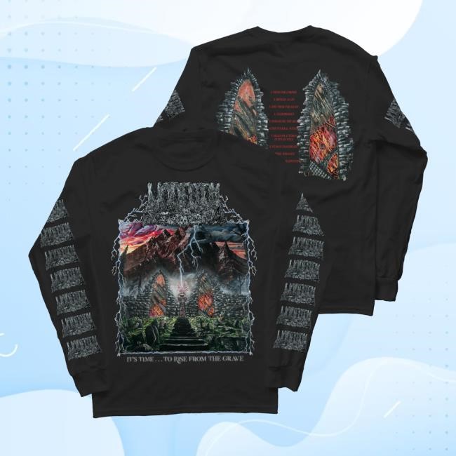 Undeath Metal It's Time...To Rise From the Grave Tracklist Long Sleeve Shirt 2024