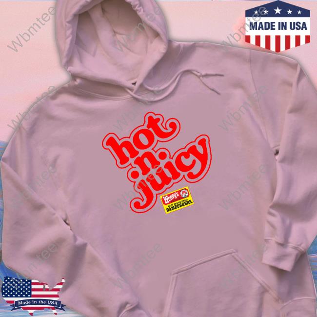 80S Wendy's Hot N Juicy Hamburgers Shirt Hot N Juicy Wendy Hamburgers Sweatshirt