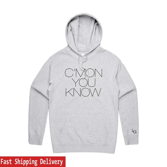 Official Liam Gallagher Merch Store C'mon You Know Hoodie Sweatshirt