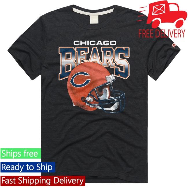 Chicago Bears Gradient Helmet Tee Shirt Homage | Chicago Bears Official | NFL Football