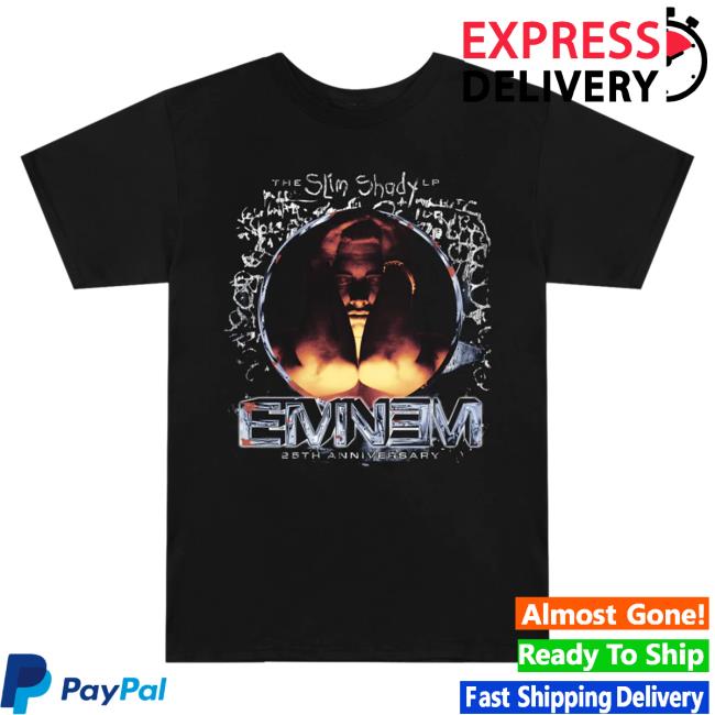 Official Eminem Merch Store Slim Shady Eminem Sslp25 Portrait T-Shirts Eminem Apparel Clothing Shop SlimShady