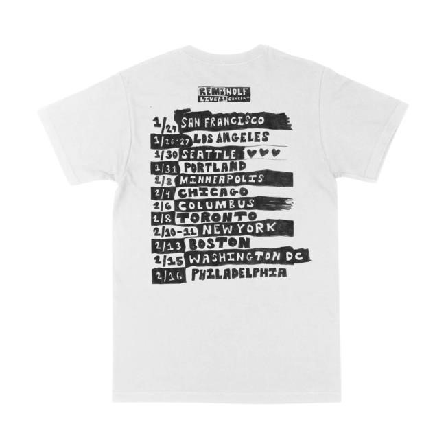 White Juno Tour New Tee – Remi Wolf Merch