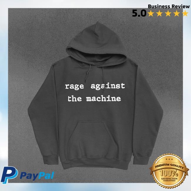 Rage Merch Store Typewriter Huppari Rage Against The Machine Bentley Clothing Shop Apparel