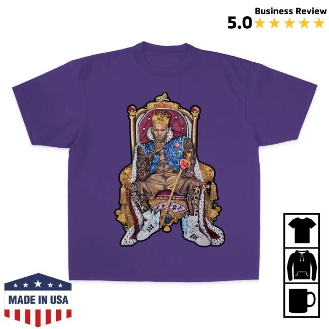 Chris Brown "20 Years Of Chris Brown" By Erica Krissy S/S Hot Shirt Light Pink