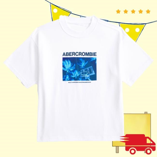 Official Abercrombie And Fitch Merch imagery graphic logo Tee