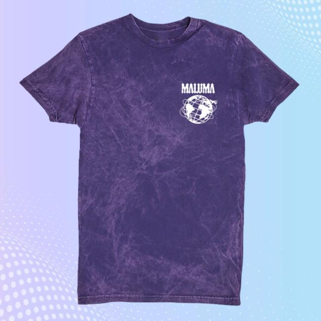 Official Maluma Merch Don Juan Purple Acid Wash T-Shirts