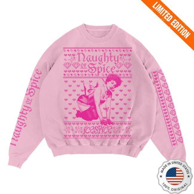 Ice Spice Merch Naughty Or Spice Crewneck Sweatshirt
