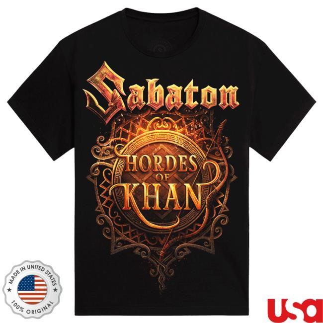 Official Sabaton Hordes Of Khan New Shirt