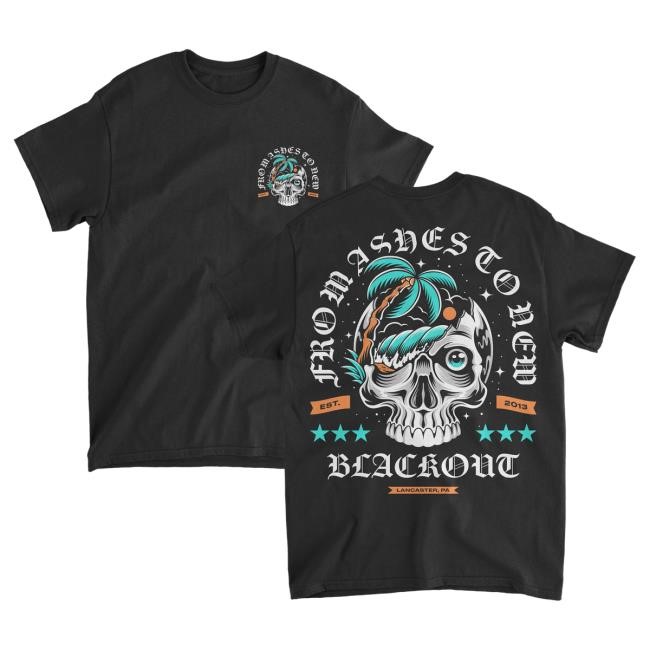 Official From Ashes To New Apparel Summer Skull Shirt