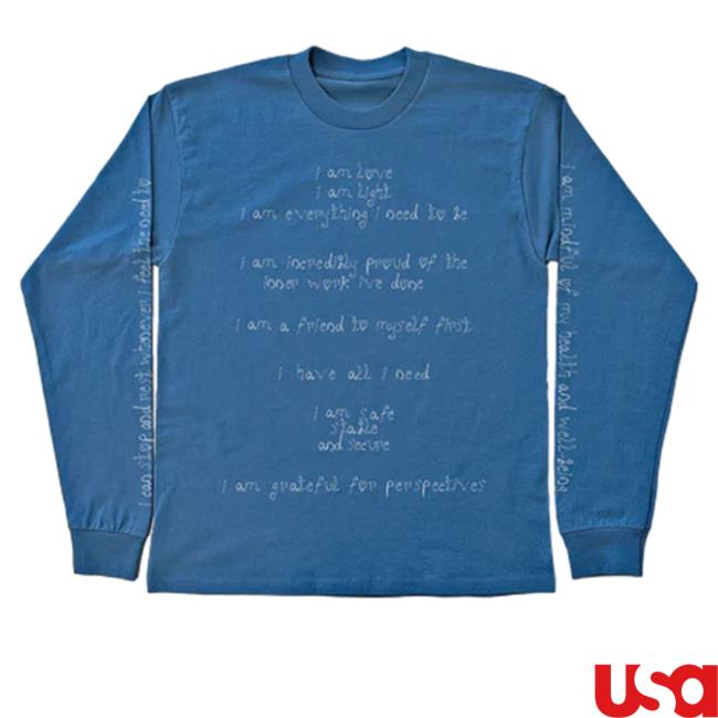 Official Becky G Merch Affirmations Long Sleeve Shirt Iambeckyg