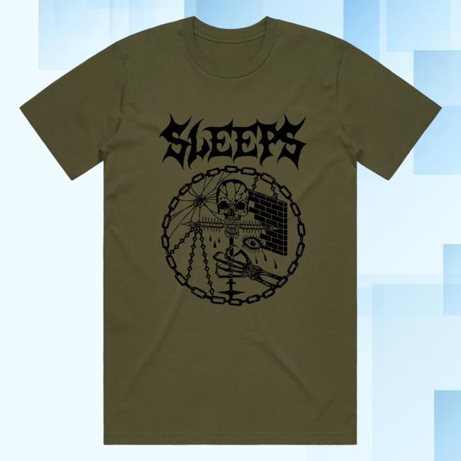 Official While She Sleeps Merch Bar Dead Behind The Eyes Shirt 2023 Khaiki Merch Bar