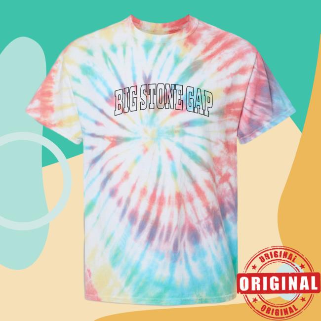 Official Hometown Apparel Clothing Merch Big Stone Gap Virginia Trendy Block Tie Dye Tee Shirt Prism