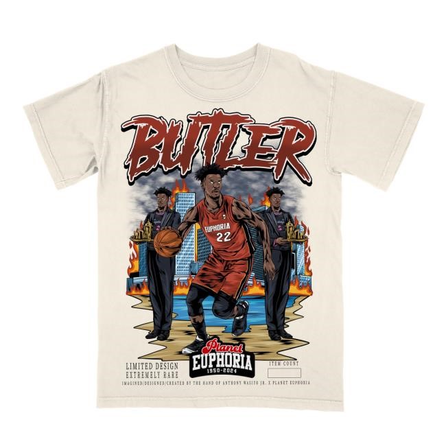 Planet Euphoria Merch Jimmy Butler #/500 T Shirt – Euphoria Shop