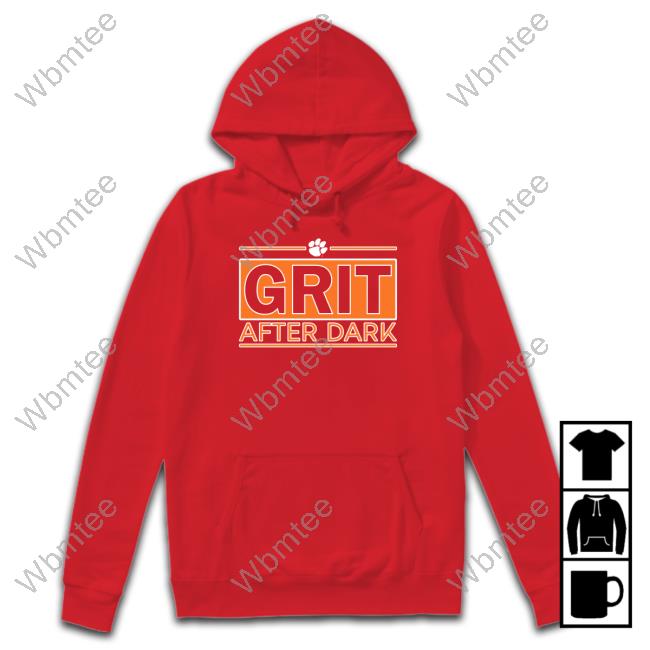 Official Clemson Athletics Grit After Dark Long Sleeve Tee Shirt Clemson Basketball Official Clemson Athletics Grit After Dark Tee Shirt Clemson Basketball