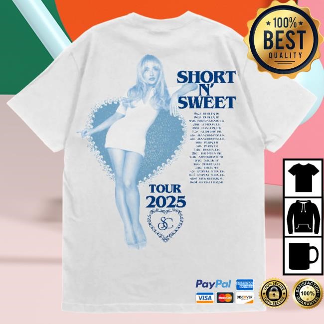 Official Sabrina Carpenter Merch Store Shop Sabrina Carpenter Short n' Sweet EU/UK Tour Is So Nice T-Shirts SabrinaCarpenter