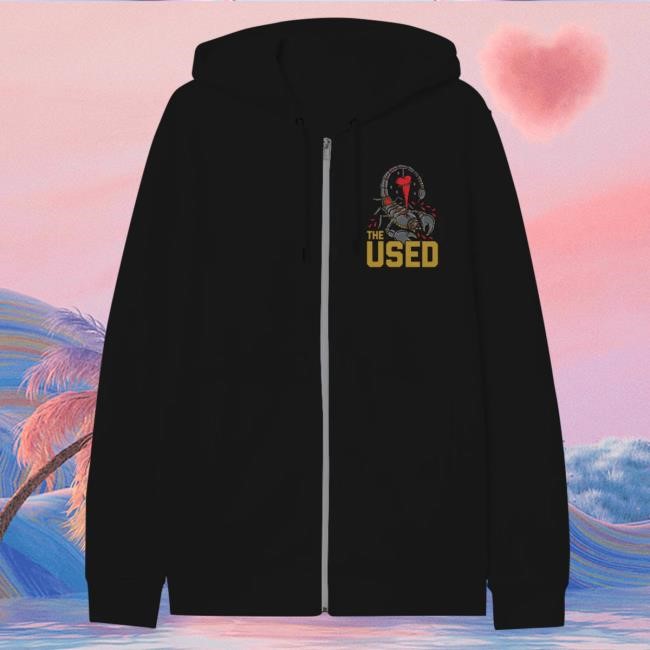 The Used Scorpion Zip Pull Over Hoodie