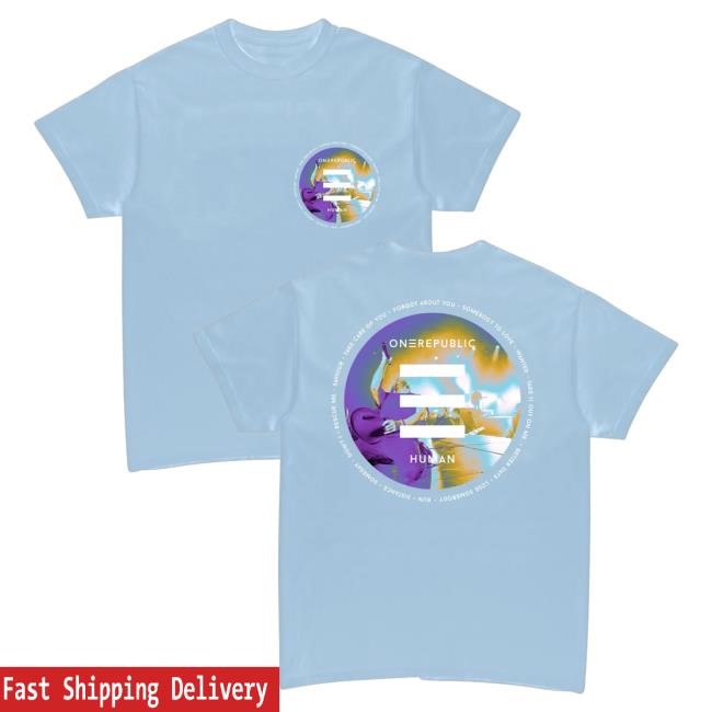 Official One Republic Shop Onerepublic Human Tour - Blue Hot Shirt