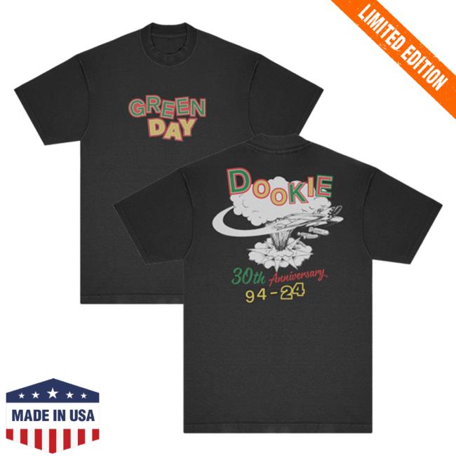 Official Green Day Merch Store Shop Green Day Dookie 30Th Explosion Logo Shirt New GreenDay