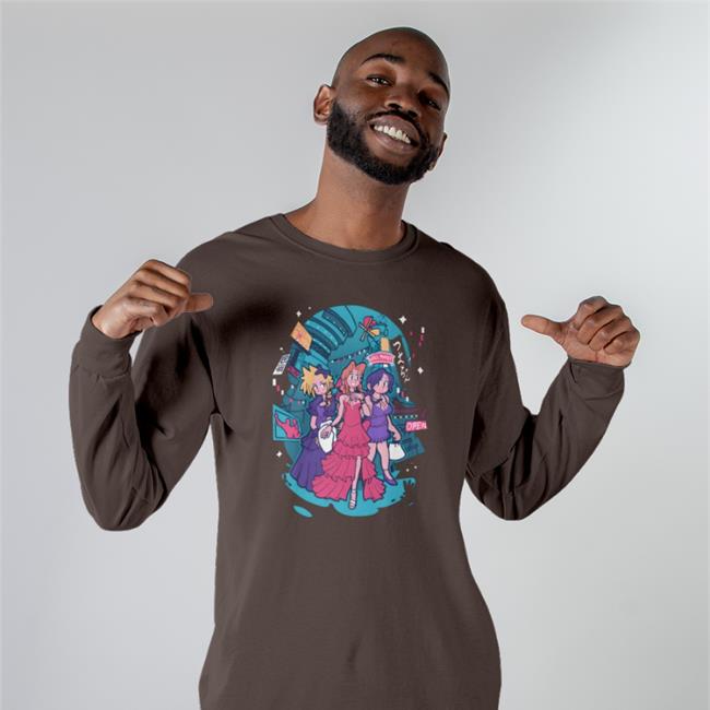 Hit The Town T-Shirts The Yetee Merch Hit The Town Long Sleeve NikaHeartley