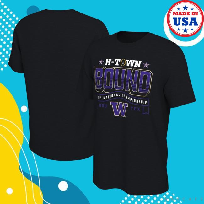 Washington Huskies College Football Playoff 2024 National Championship Game Tees - Black
