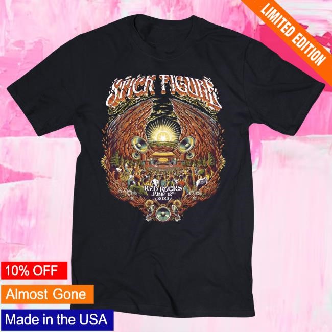 Stick Figure Red Rocks 2025 Tshirt Stick Figure Merch Store Official