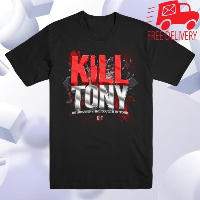 Kill Tony 3D T-Shirt lands with comedy pit and tour merch cues