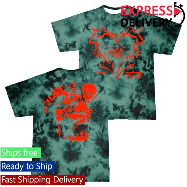 Official Machine Girl Merch Shop Machine Girl Super Freq Crystal Wash T-Shirts (Green) MachineGirl
