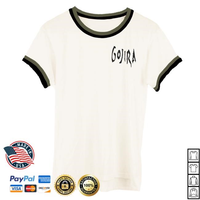 Gojira Official Merch Store Double Trouble Logo Ringer 2024 Shirt Gojira Clothing Shop Gojira Band