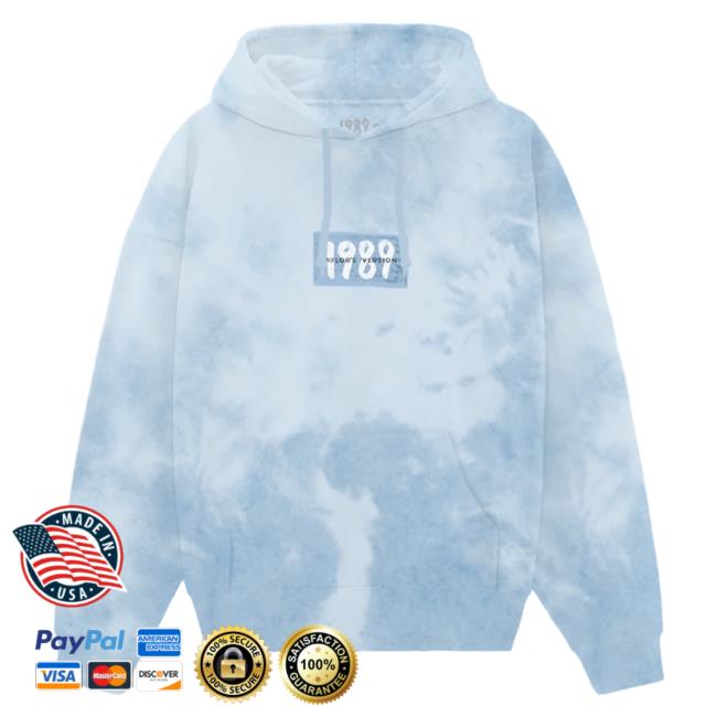 Taylor Swift Merch 1989 (Taylor's Version) Blue Tie Dye Sweaters
