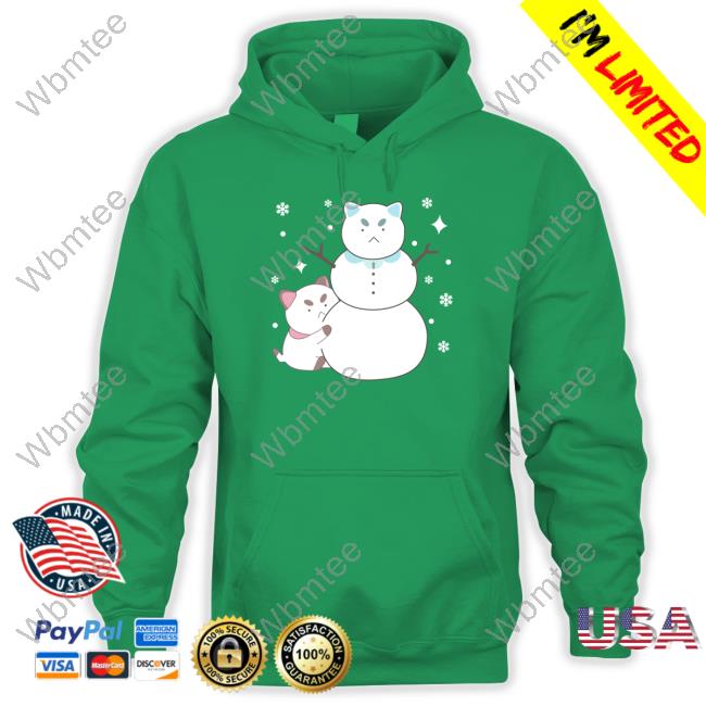 Bee And Puppycat Merch Snowman Hooded Sweatshirt Bee And Puppycat Merch Snowman Long Sleeve T Shirt