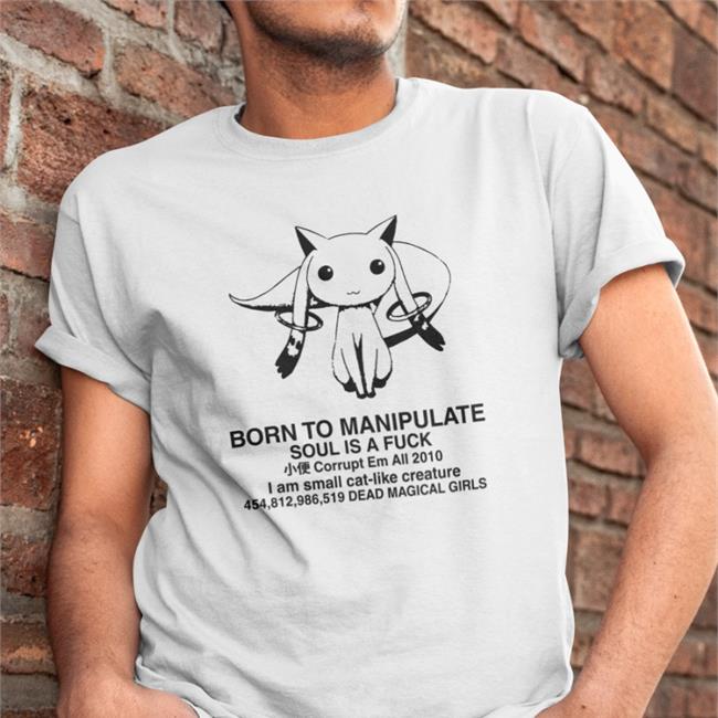 Born To Manipulate V-Neck T-Shirt Soul Is A Fuck Corrupt Em All 2010 I Am Small Cat-Like Creature 454,812,986,519 Dead Magical Girls Angel'type Merchandise
