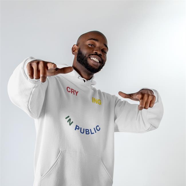 Hello Merch Crying In Public Remix Hoodie Madi Diaz