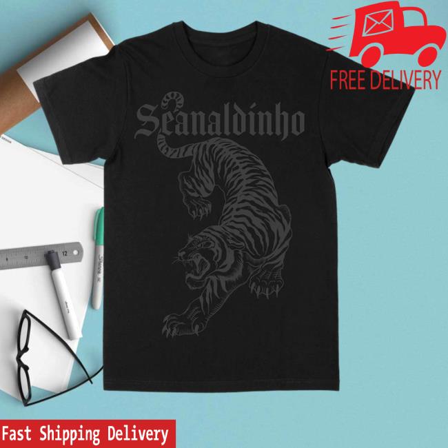 Official Quiet Panic Distro Merch Seanaldinho "Tiger" Black Hooded Sweatshirt