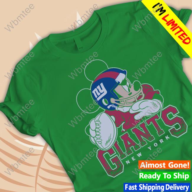 Official New York Giants Disney Mickey QB T-Shirt