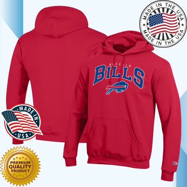 Fanatics Buffalo Bills Champion Powerblend Hoodie Cold Weather Buffalo Bills Champion Fanatics Gear