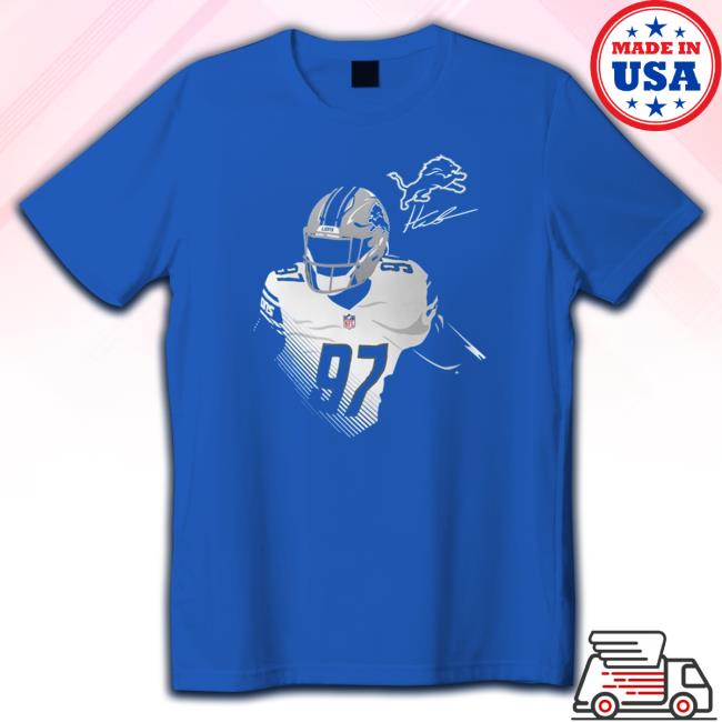 Aidan Hutchinson Detroit Lions Player Graphic T Shirt