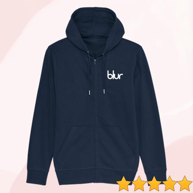 Blur Merch Blur Logo Zip Up Crewneck Sweatshirt
