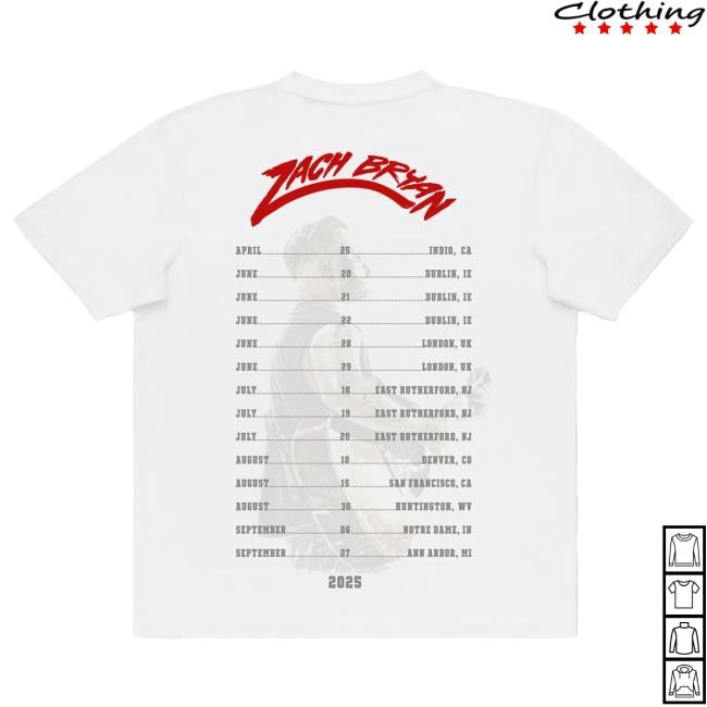 Official Zach Bryan Merch Store ZB Silhouette Shirt