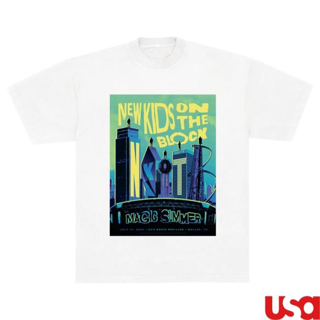 Official Shop NKOTB Dallas Event Attractive Shirt New Kids On The Block Merch